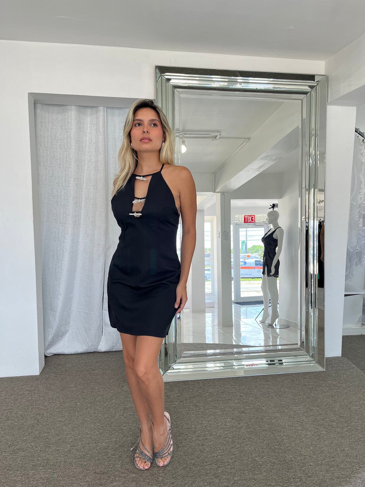 Coquette Black Short Dress