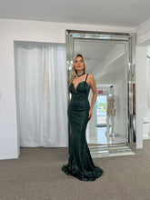 Load image into Gallery viewer, Emerald Sequin Long Dress
