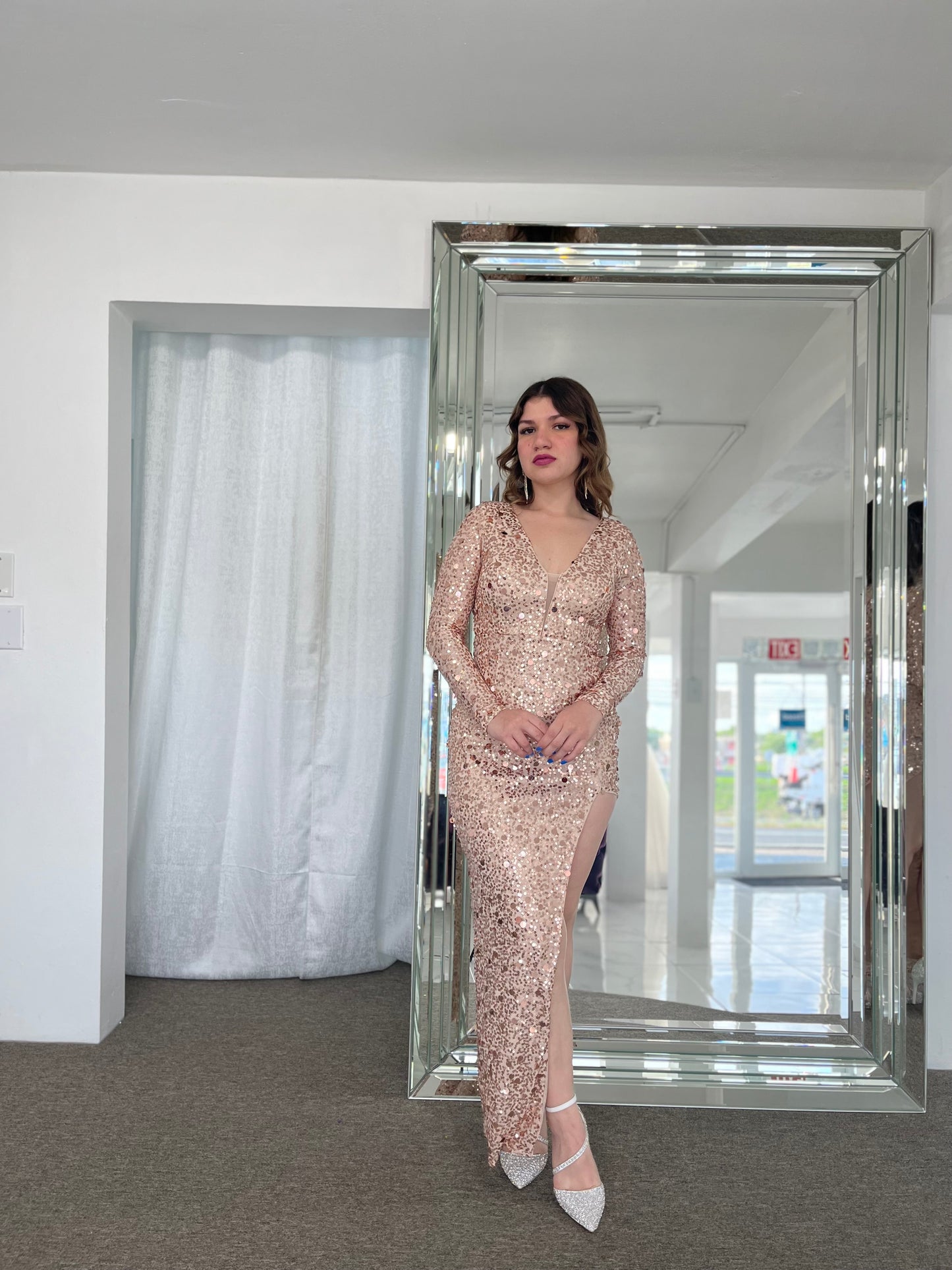 RoseGold Sequin Dress