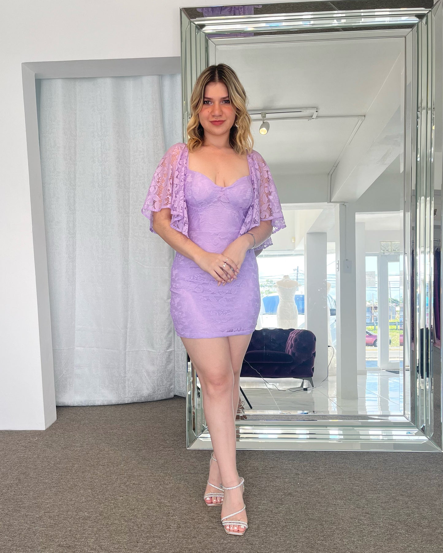 Lavender Lace Dress