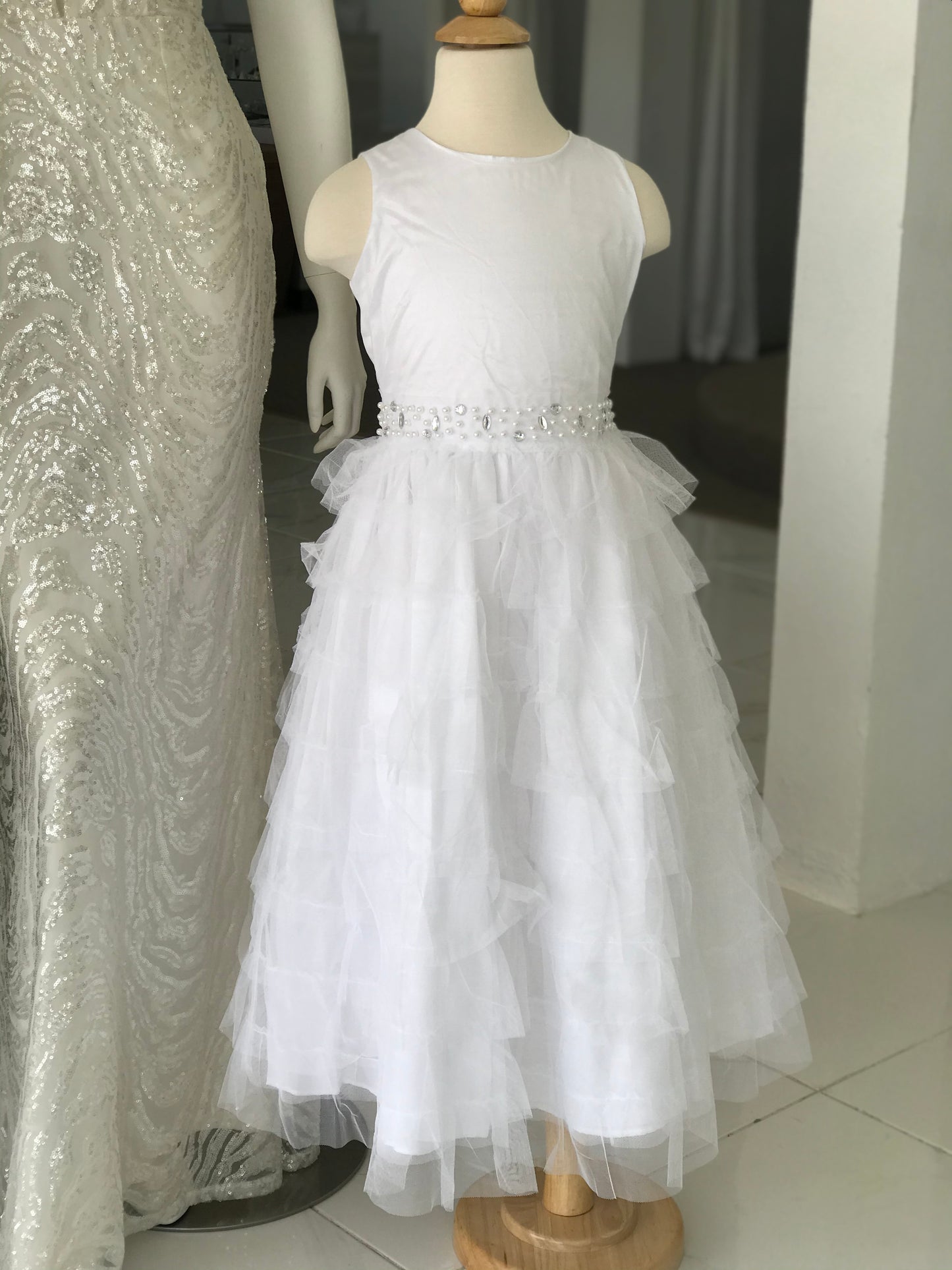 Flower Girl White Dress