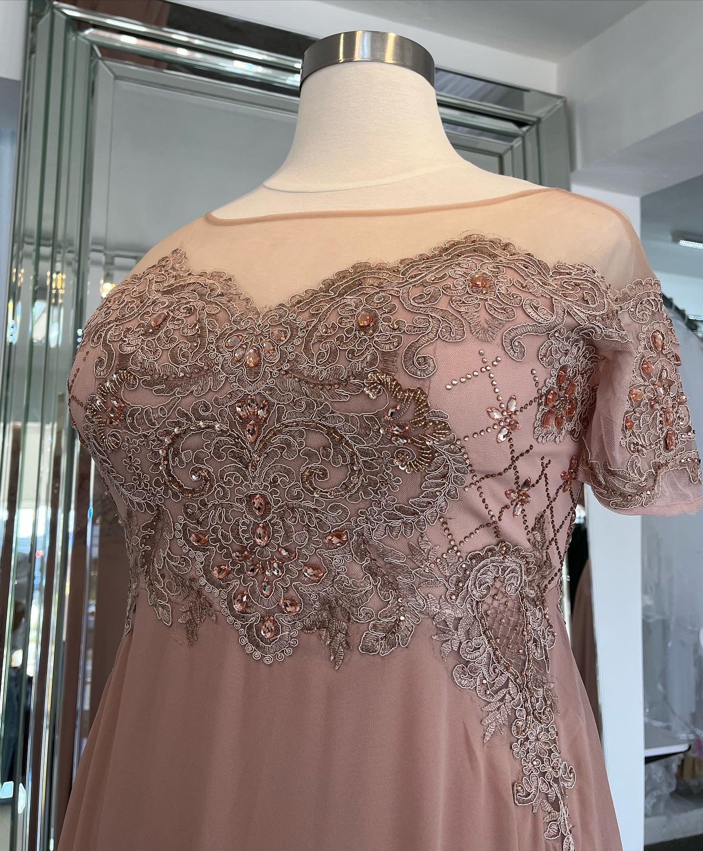 ROSE GOLD PLUS DRESS