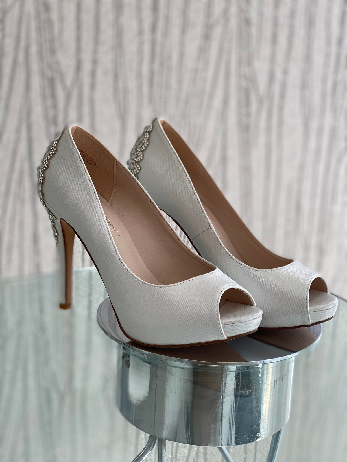 White Synthetic Heels