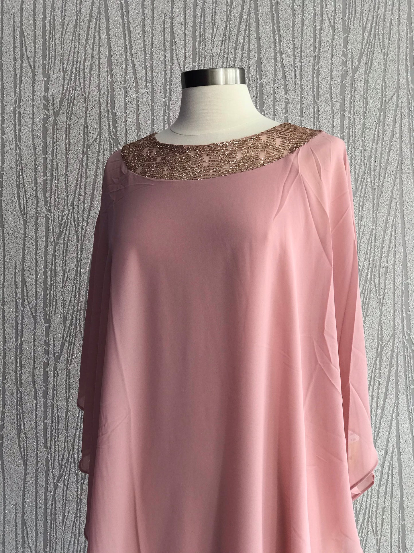 Dusty Rose Sequins short dress