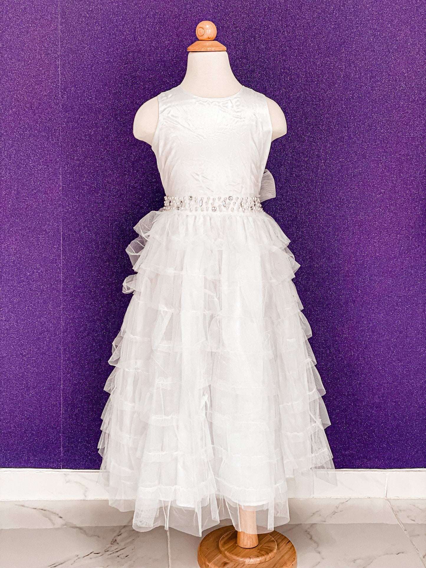 Flower Girl White Dress