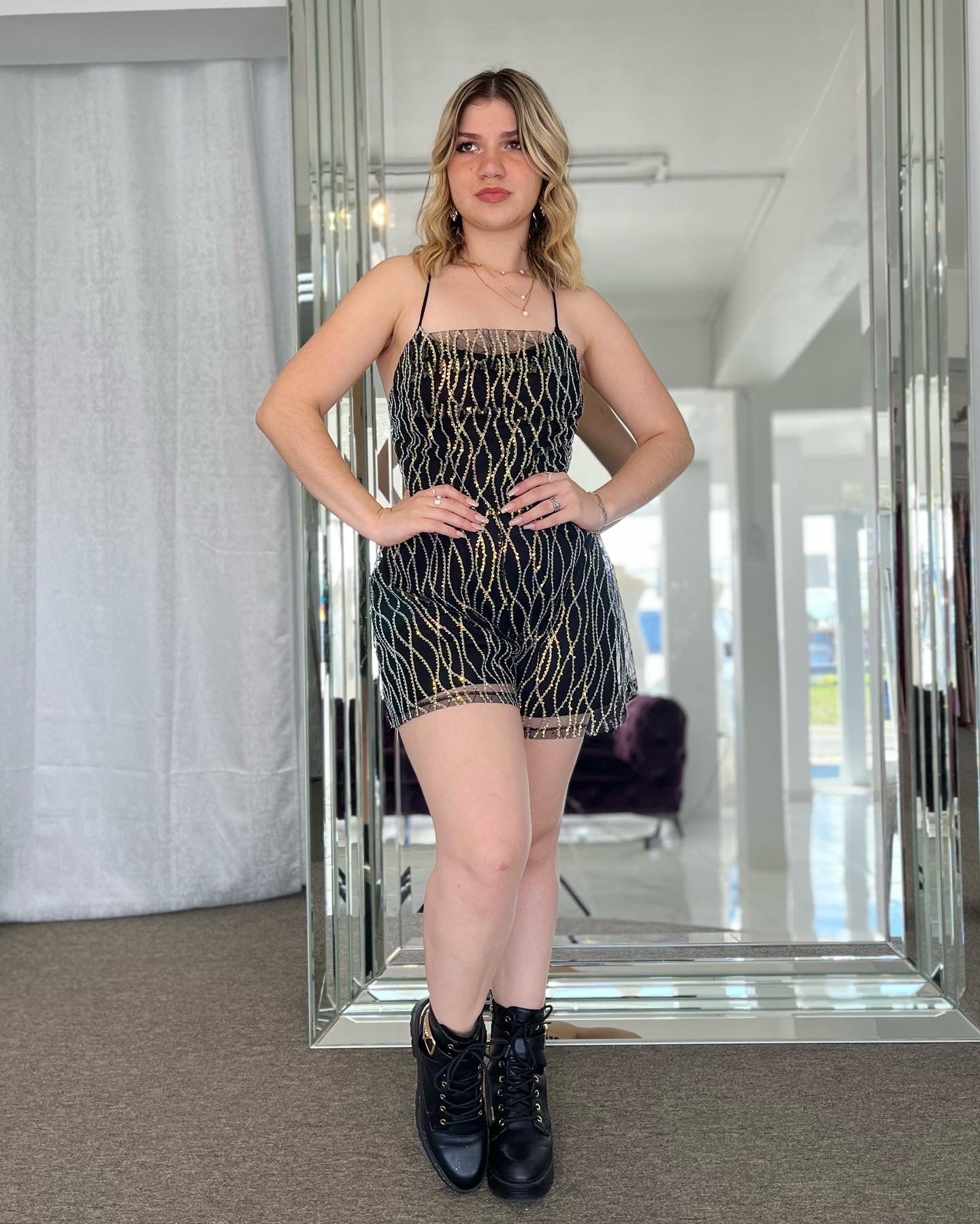 GLITTERY ROMPER