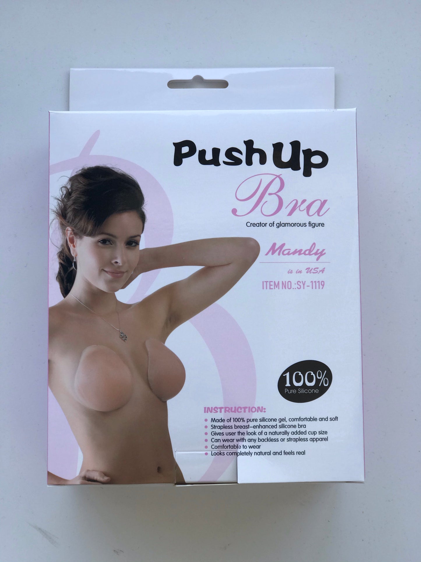 Push up backless bra
