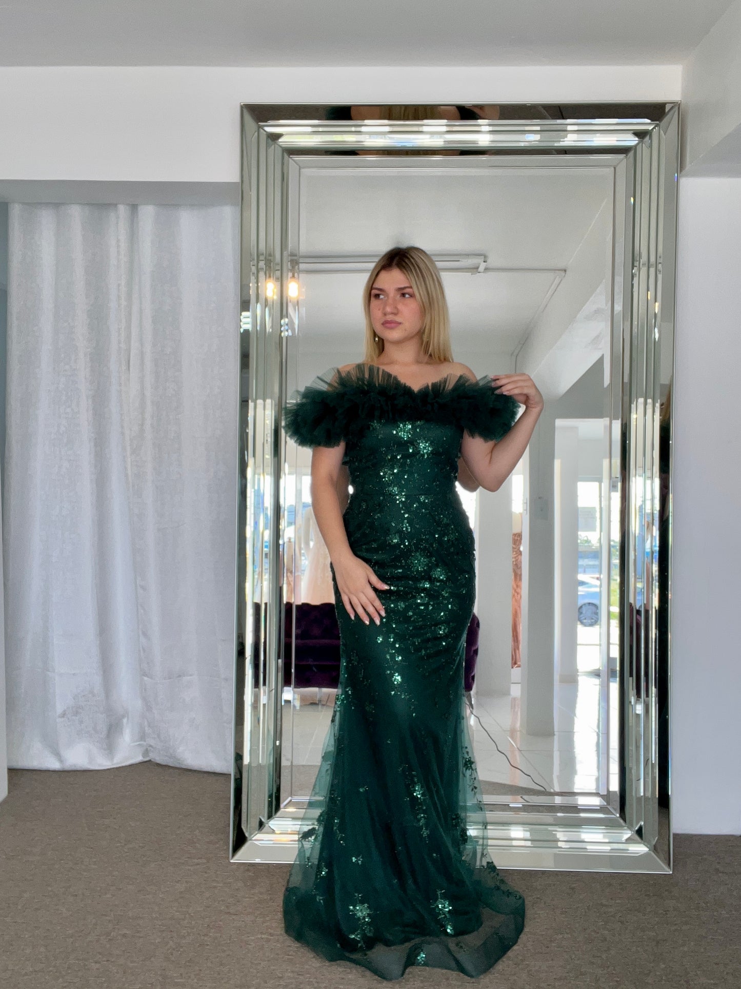 Elegant Green Formal Dress