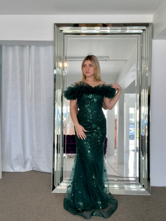 Elegant Green Formal Dress