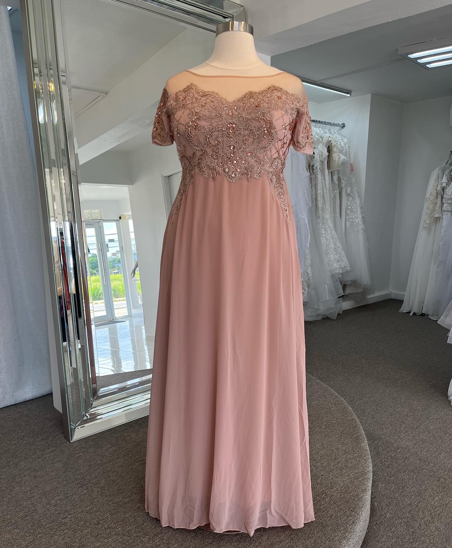 ROSE GOLD PLUS DRESS